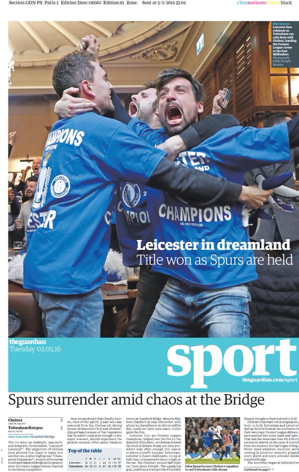 Обложка The Guardian Sport