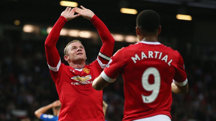 Уэйн Руни и Антони Марсьяль