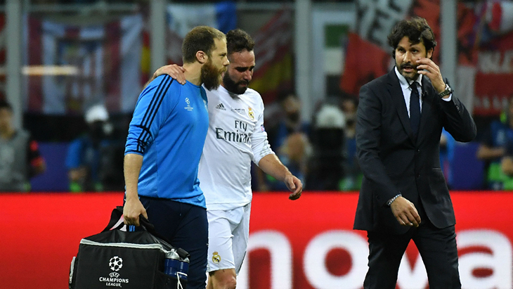 Даниэль Карвахаль не сдерживает слез