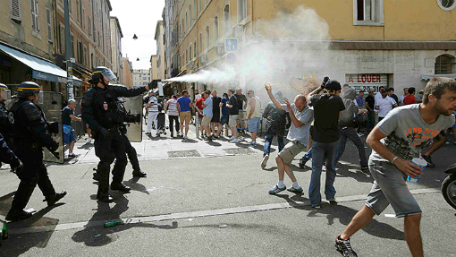 Столкновения в Марселе