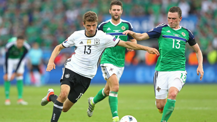 Мюллер в матче с Северной Ирландией