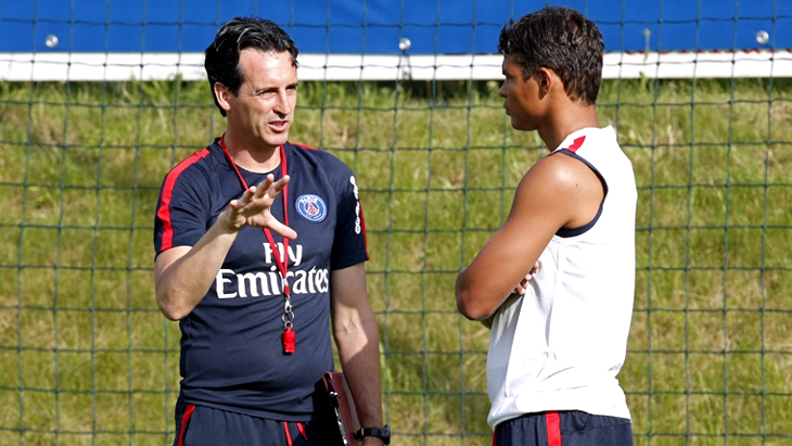 Унаи Эмери и Тиаго Силва