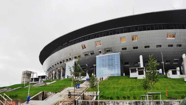 Строительство стадиона на Крестовском острове