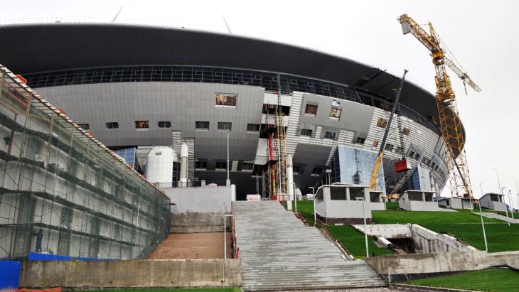 Строительство стадиона на Крестовском острове