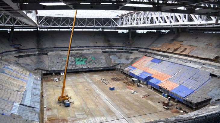 Строительство стадиона на Крестовском острове