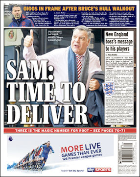 Первая полоса Daily Express 