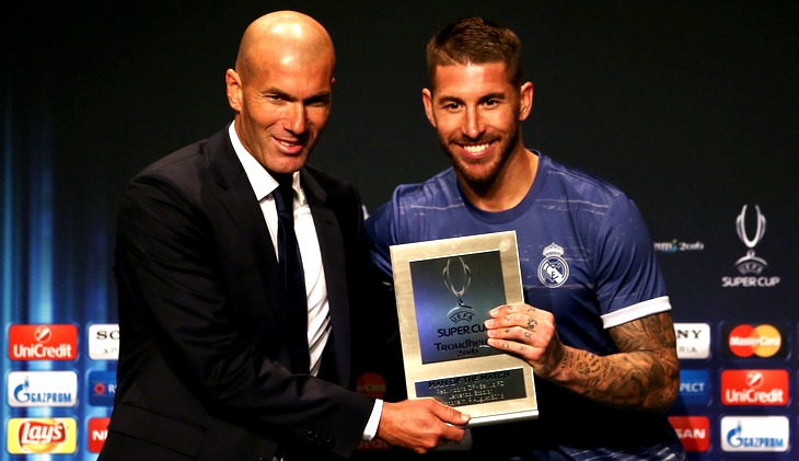 Зинедин Зидан и Серхио Рамос 