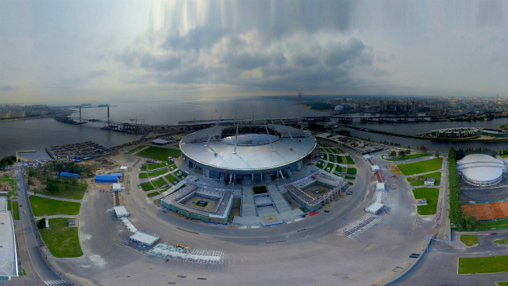Вид на «Зенит-Арену»