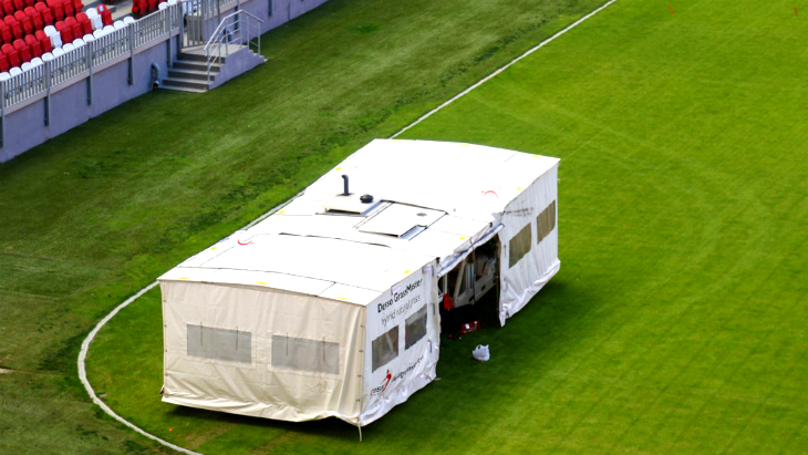 Прошивка газона на «Казань-Арена»