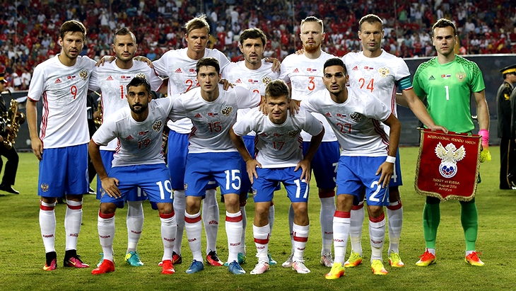 Сборная России перед матчем с Турцией 