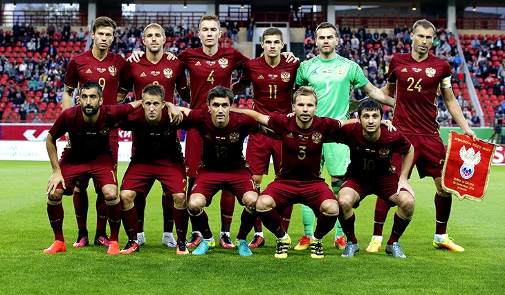 Сборная России перед матчем с Ганой