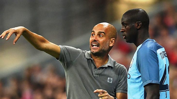 Яя Туре и Хосеп Гвардиола