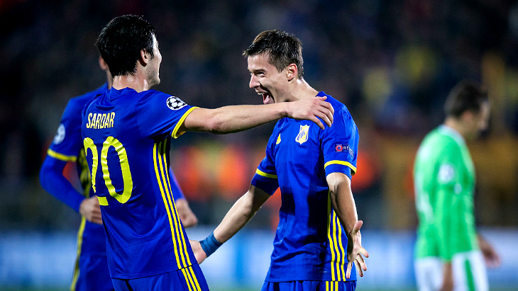 Дмитрий Полоз оформил дубль в матче с ПСВ