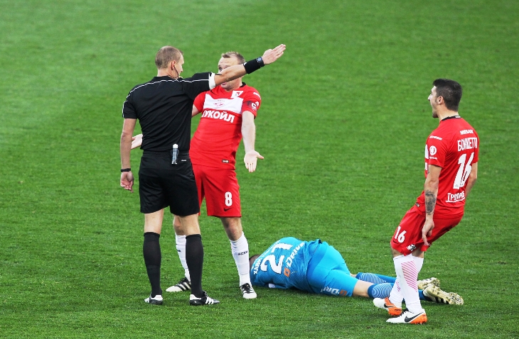 Спартаковцы недовольны решениями арбитра