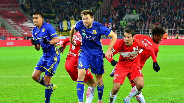 Фрагмент матча «Спартак» — «Ростов»