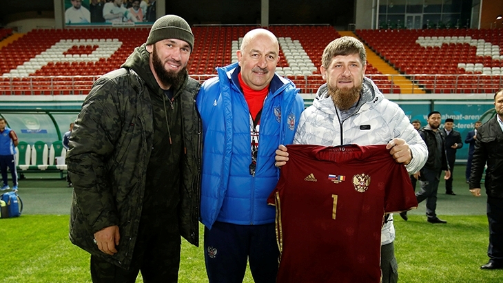 Станислав Черчесов, Рамзан Кадыров и Магомед Даудов