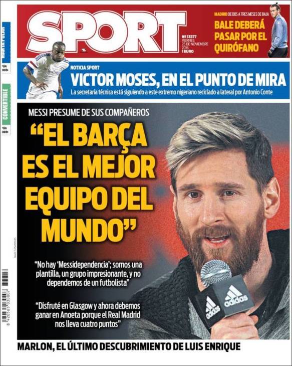 Месси считает «Барселону» лучшим клубом мира