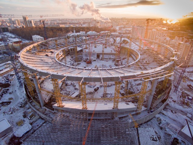 Строительство «Екатеринбург Арены»