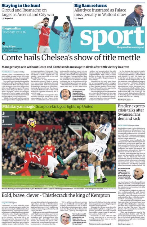 «Конте подал сигнал конкурентам в борьбе за титул»