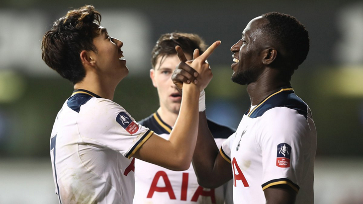 Радость футболистов «Тоттенхэма»