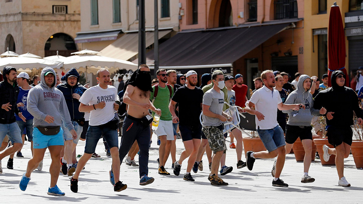 Российские фанаты в Марселе