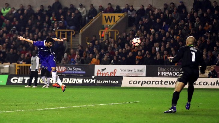 Педро забил первый гол в ворота «Вулверхэмптона»