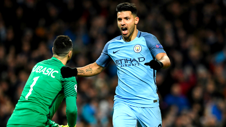 Серхио Агуэро оформил дубль в ворота Субашича