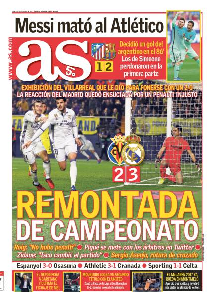 AS пишет об «убийстве» «Атлетико»