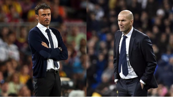 Луис Энрике (слева) и Зинедин Зидан второй год кряду борются за титул