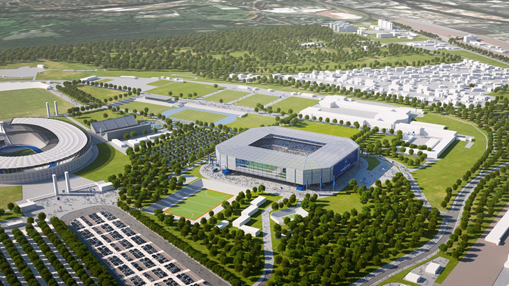 Макет нового стадиона