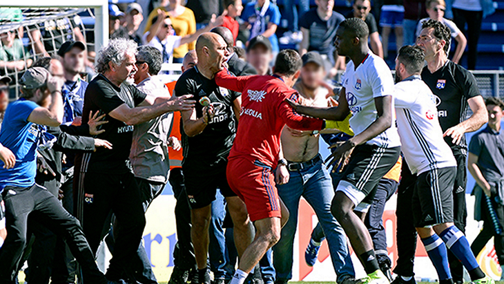 Болельщики «Бастии» напали на футболистов