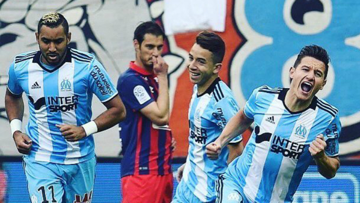 Фрагмент матча «Марсель» — «Кан»