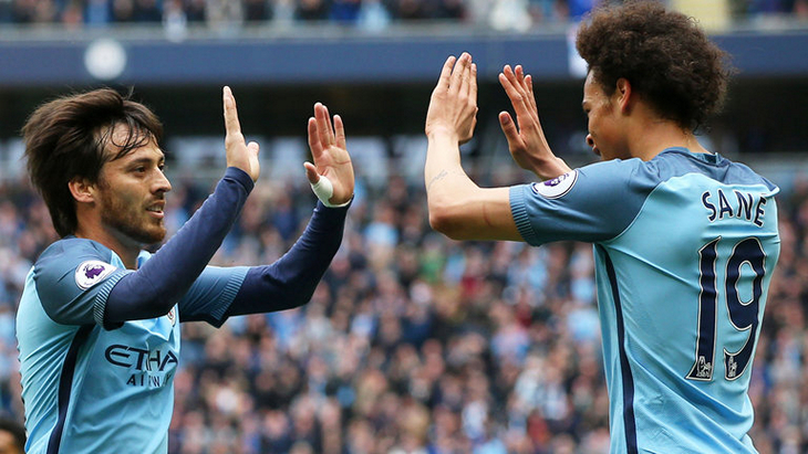 Давид Сильва и Лерой Сане