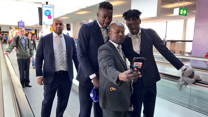 Футболисты «Аякса» в Аэропорту