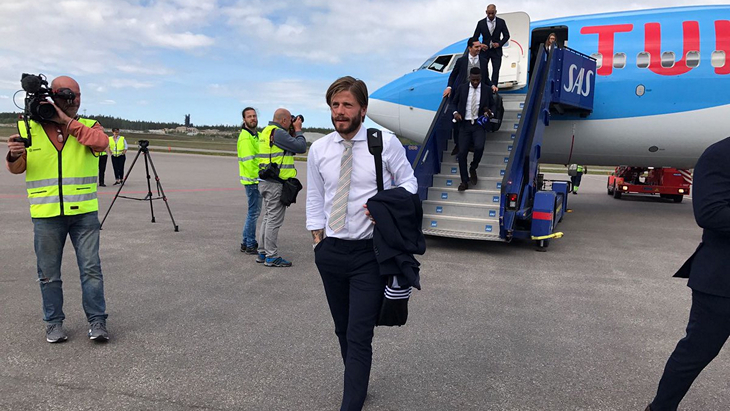 «Аякс» по прилету в Стокгольм