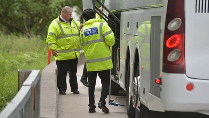 Досмотр автобуса