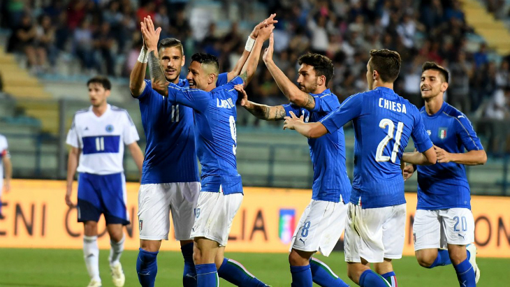 Италия празднует разгром Сан-Марино