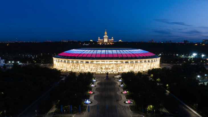 Тестирование медиаэкрана «Лужников»