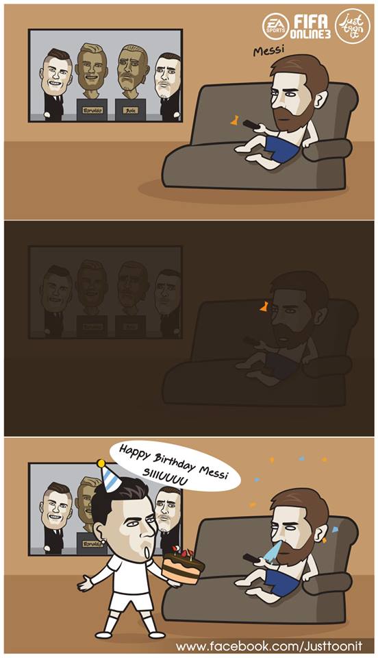 Друг Роналду пришел поздравить