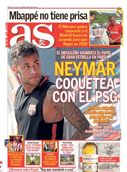 Первая полоса свежего номера AS