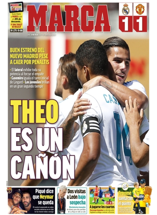 Первая полоса Marca