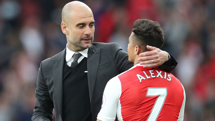 Пеп Гвардиола и Алексис Санчес