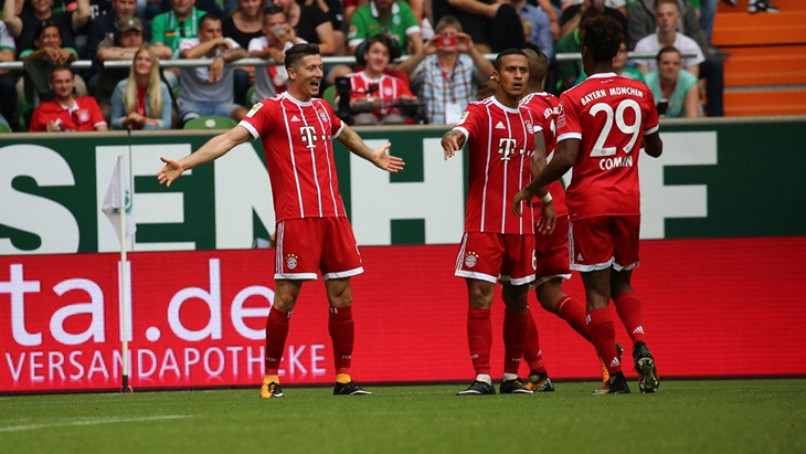 Радость футболистов «Баварии»