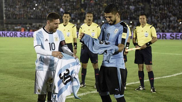 Лионель Месси и Луис Суарес