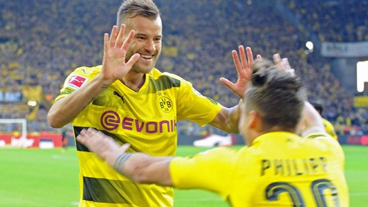 Радость футболистов «Боруссии»