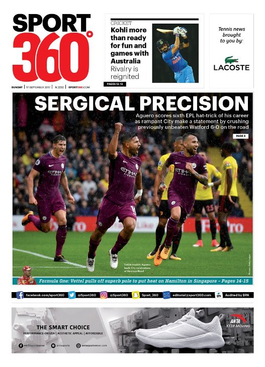 Игра слов от Sport360 — «хирургическая точность»