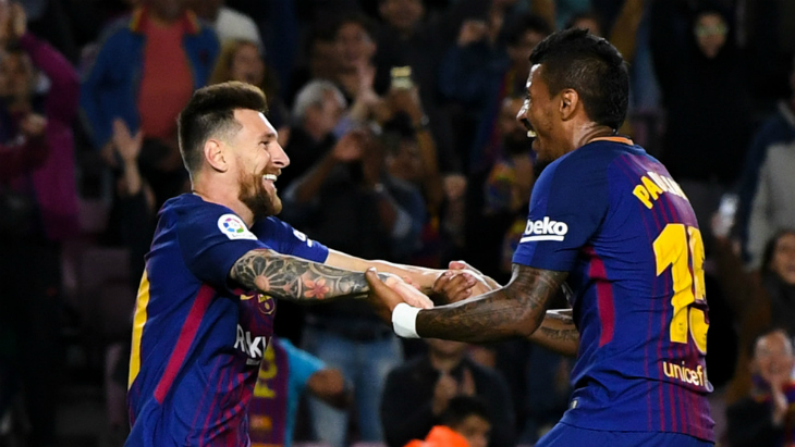 Лионель Месси и Паулиньо