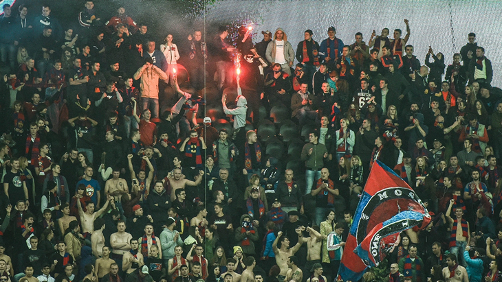 Фанаты ЦСКА в Краснодаре