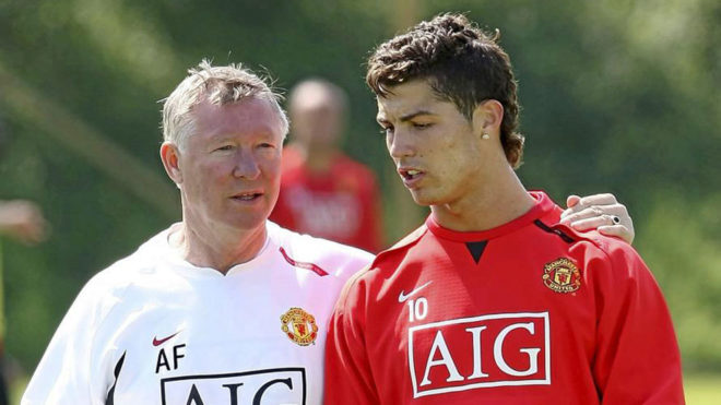 Алекс Фергюсон и Криштиану Роналду