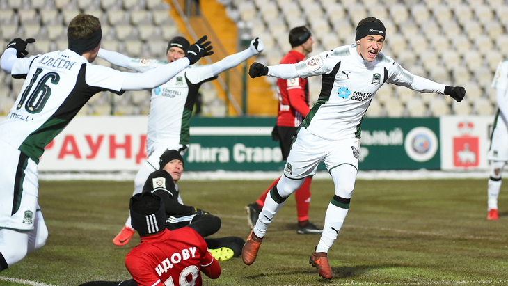 Радость футболистов «Краснодара»